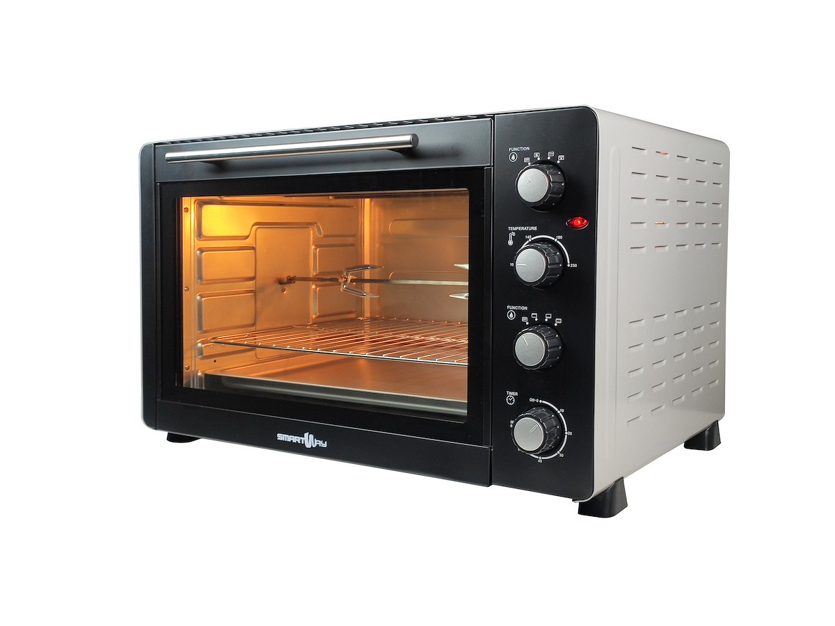 SMARTWAY WFEC60VGS Fornetto Elettrico 2500W 60L Grill Vent. Timer - immagine 3