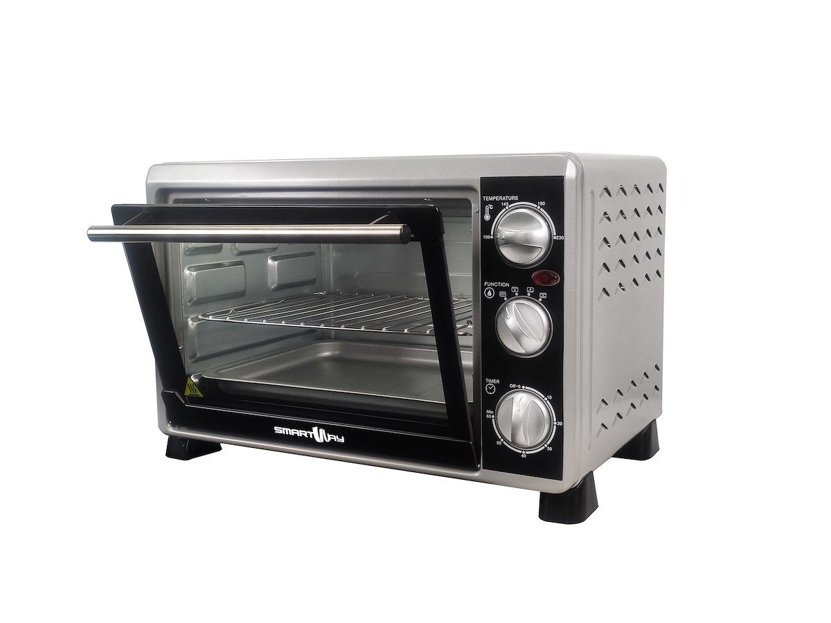 SMARTWAY WFE19VS Fornetto Elettrico 19L 1200W Grill Ventilato Timer - immagine 2