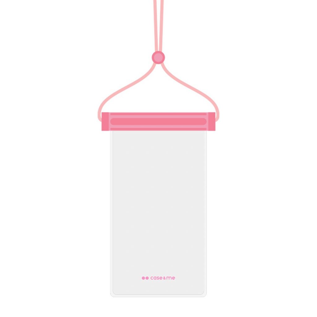 SBS CWWATERTRANSPARP Borsa Impermeabile Rosa per Smartphone