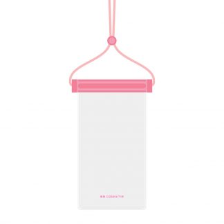 SBS CWWATERTRANSPARP Borsa Impermeabile Rosa per Smartphone