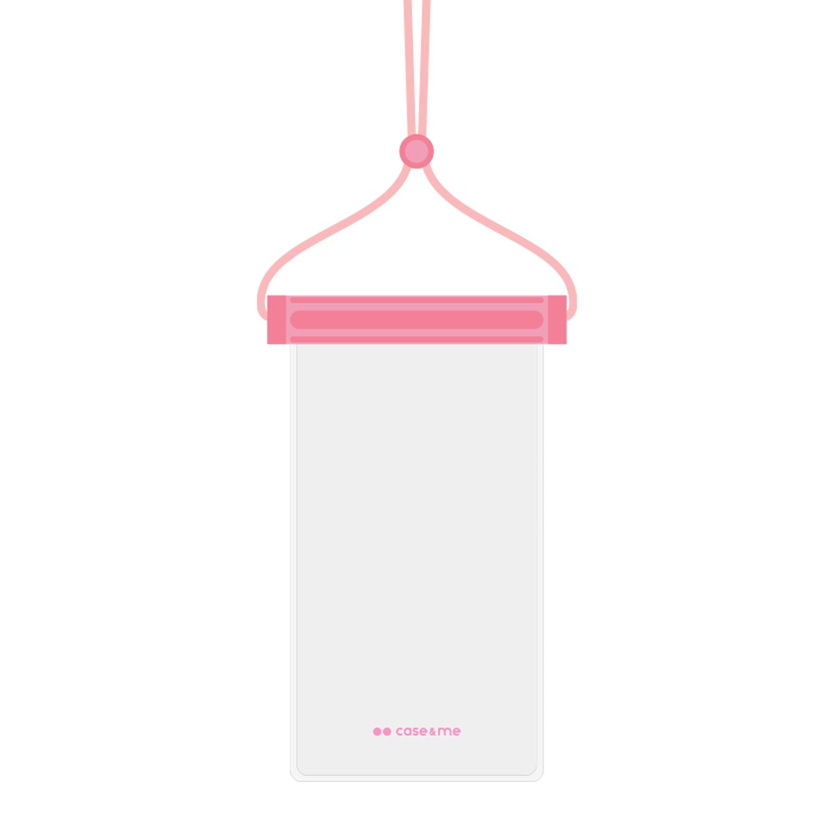 SBS CWWATERTRANSPARP Borsa Impermeabile Rosa per Smartphone