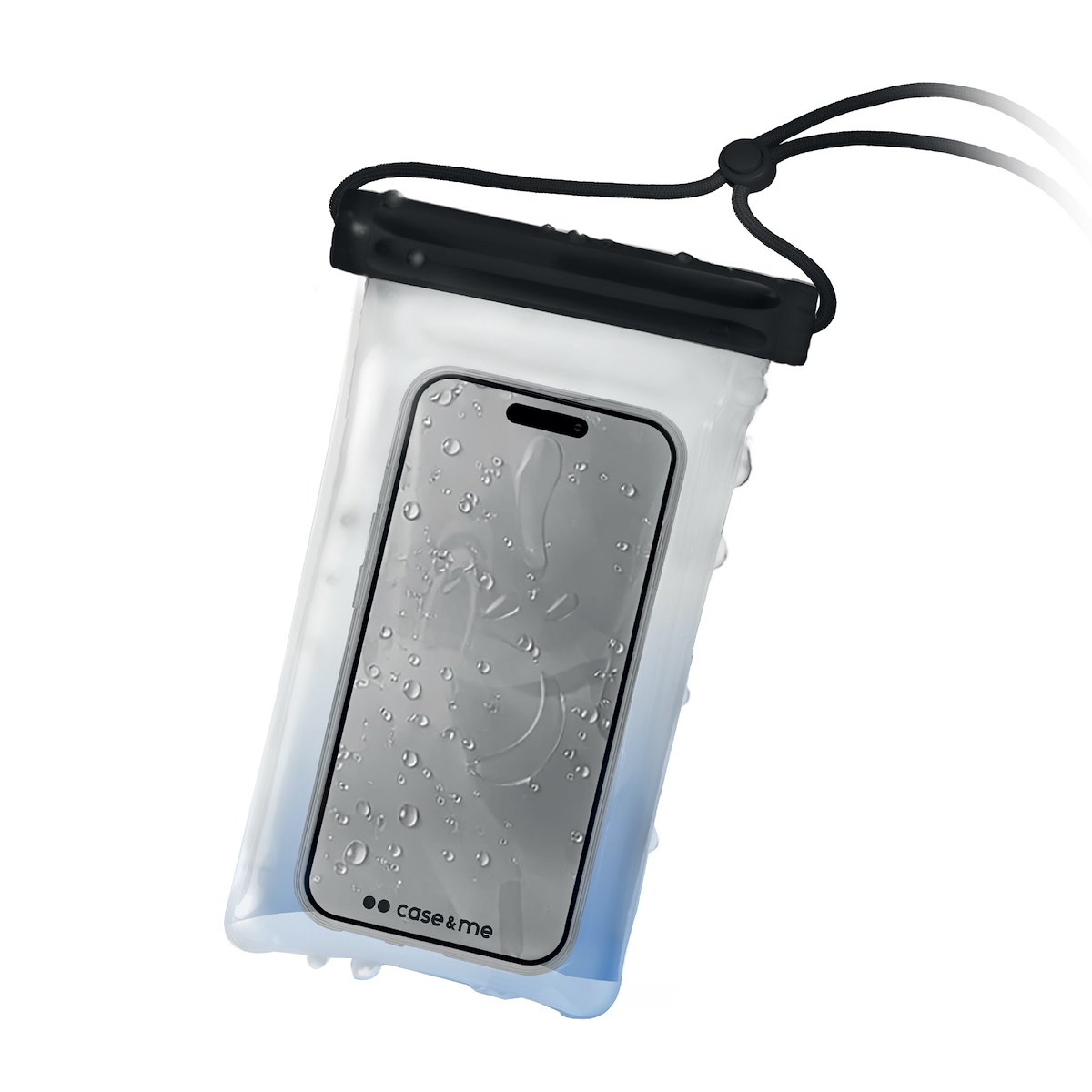 CASE&ME CMWATERTRANSPARK Borsa Impermeabile Nera per Smartphone