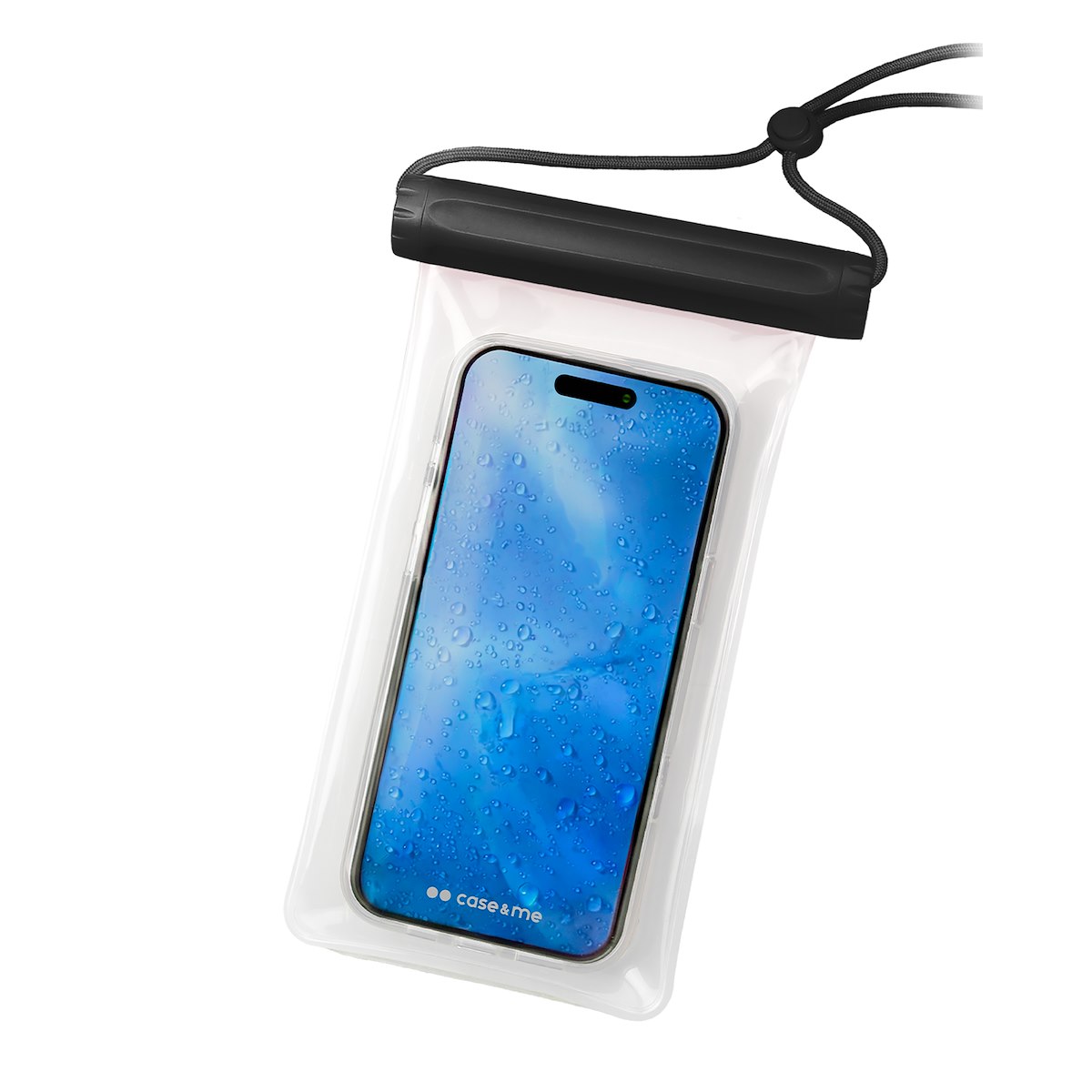 CASE&ME CMWATERTRANSPARK Borsa Impermeabile Nera per Smartphone - immagine 2