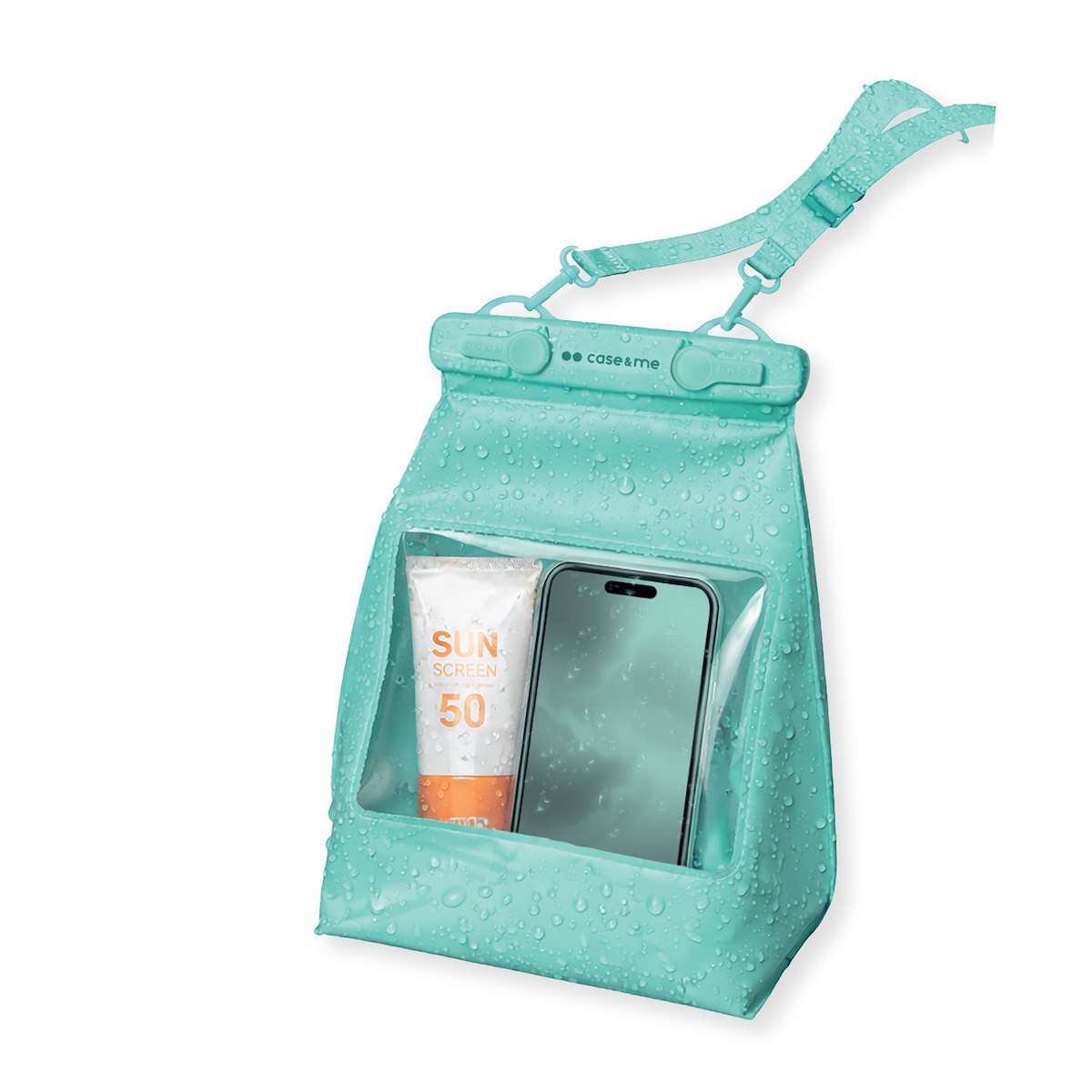 CASE&ME CMWATERSACBAGAQG Borsa Acqua 2L Verde Acqua - immagine 2