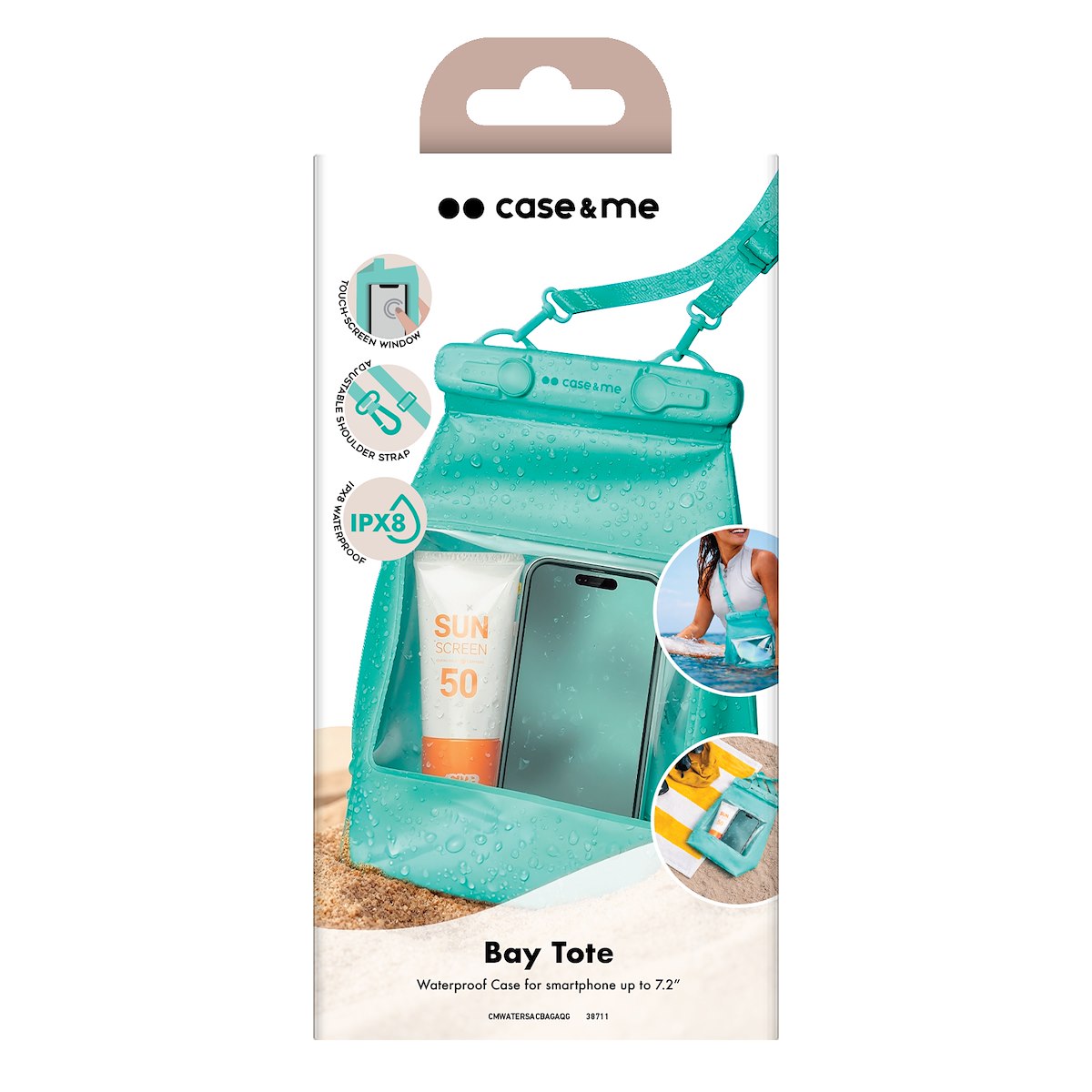 CASE&ME CMWATERSACBAGAQG Borsa Acqua 2L Verde Acqua - immagine 3