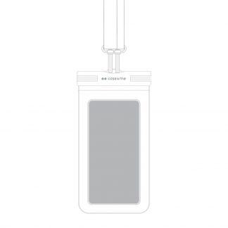 CASE&ME CMWATERFLOATW Cover Impermeabile Bianca per Smartphone