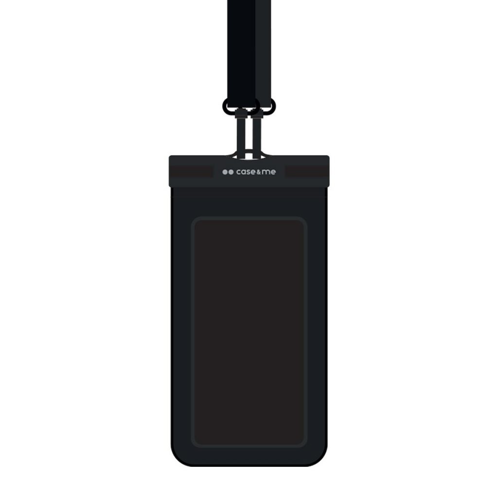CASE&ME CMWATERFLOATK Cover Impermeabile Nera per Smartphone