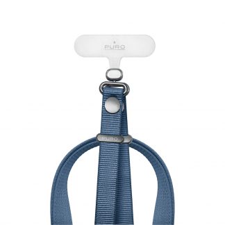 PURO PUIPLACE1DKBL Tracolla per smartphone, blu