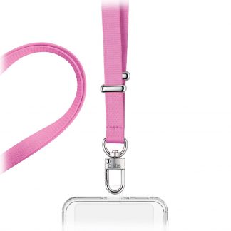 SBS TELACEUNIP Laccetto Piatto Universale Smartphone Rosa