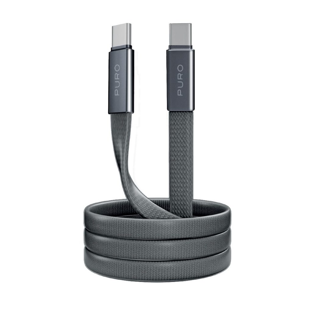 PURO PUCCC60WSLIM1MTK Cavo Slim Air 60W, 1m, Nero