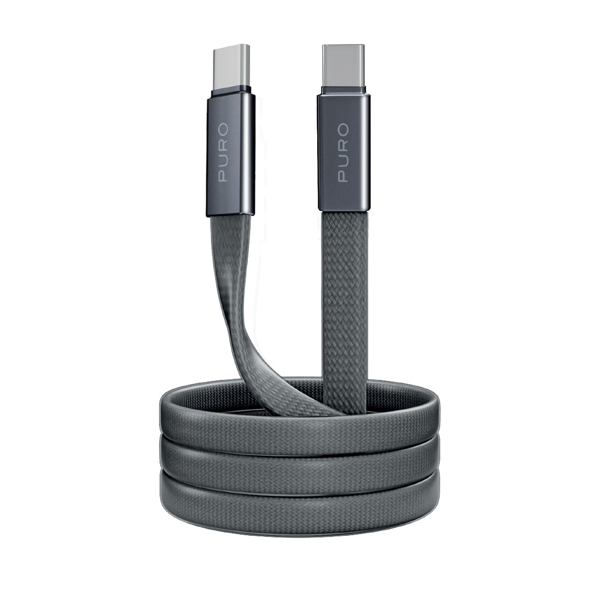PURO PUCCC60WSLIM1MTK Cavo Slim Air 60W, 1m, Nero