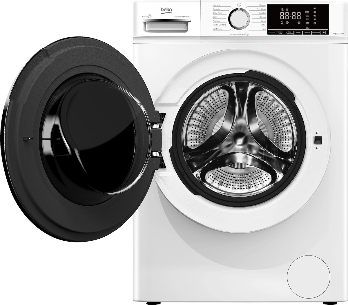 BEKO BMX7126DB Lavatrice 7kg 1200giri Classe A Inverter - immagine 2