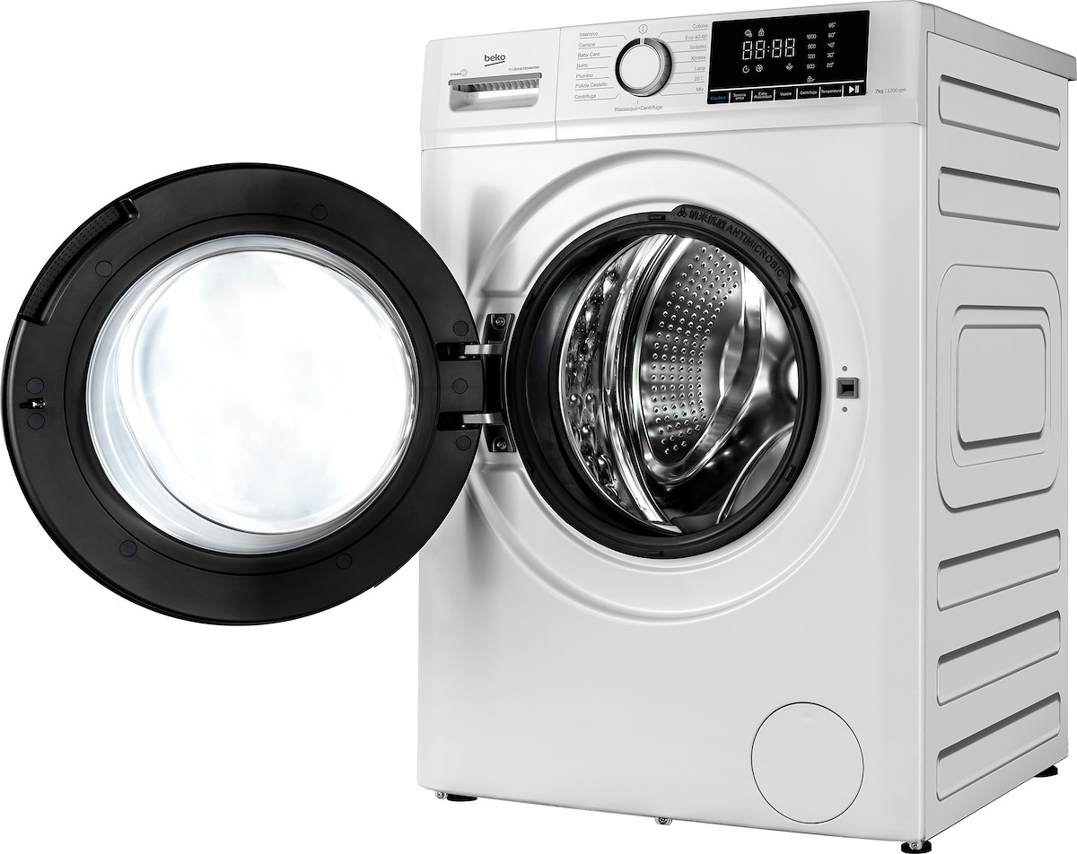 BEKO BMX7126DB Lavatrice 7kg 1200giri Classe A Inverter - immagine 4