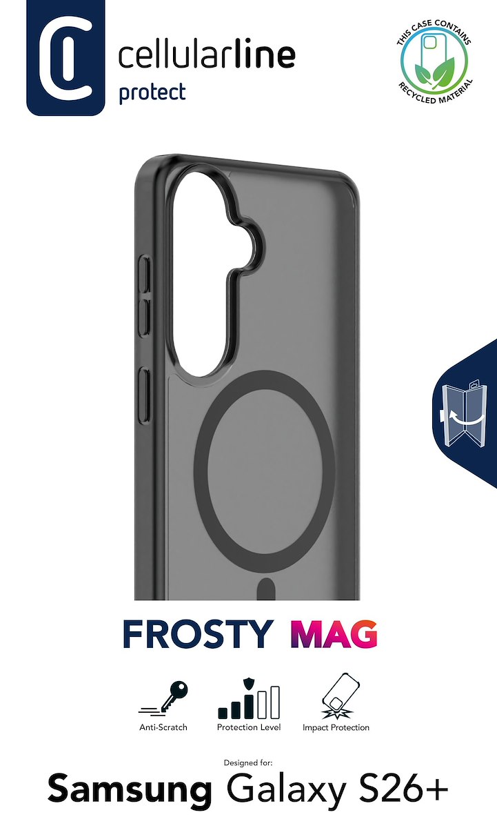 CELLULAR LINE FROSTYMAGALS26PLK Custodia Magnetica Galaxy S26 Plus Nera - immagine 2