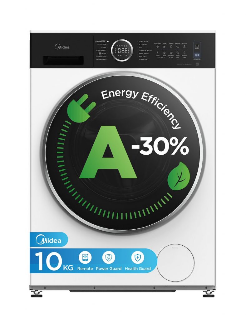 MIDEA MF205W100BA30WIT Lavatrice 10kg 1400giri Vapore Cl.A-30%