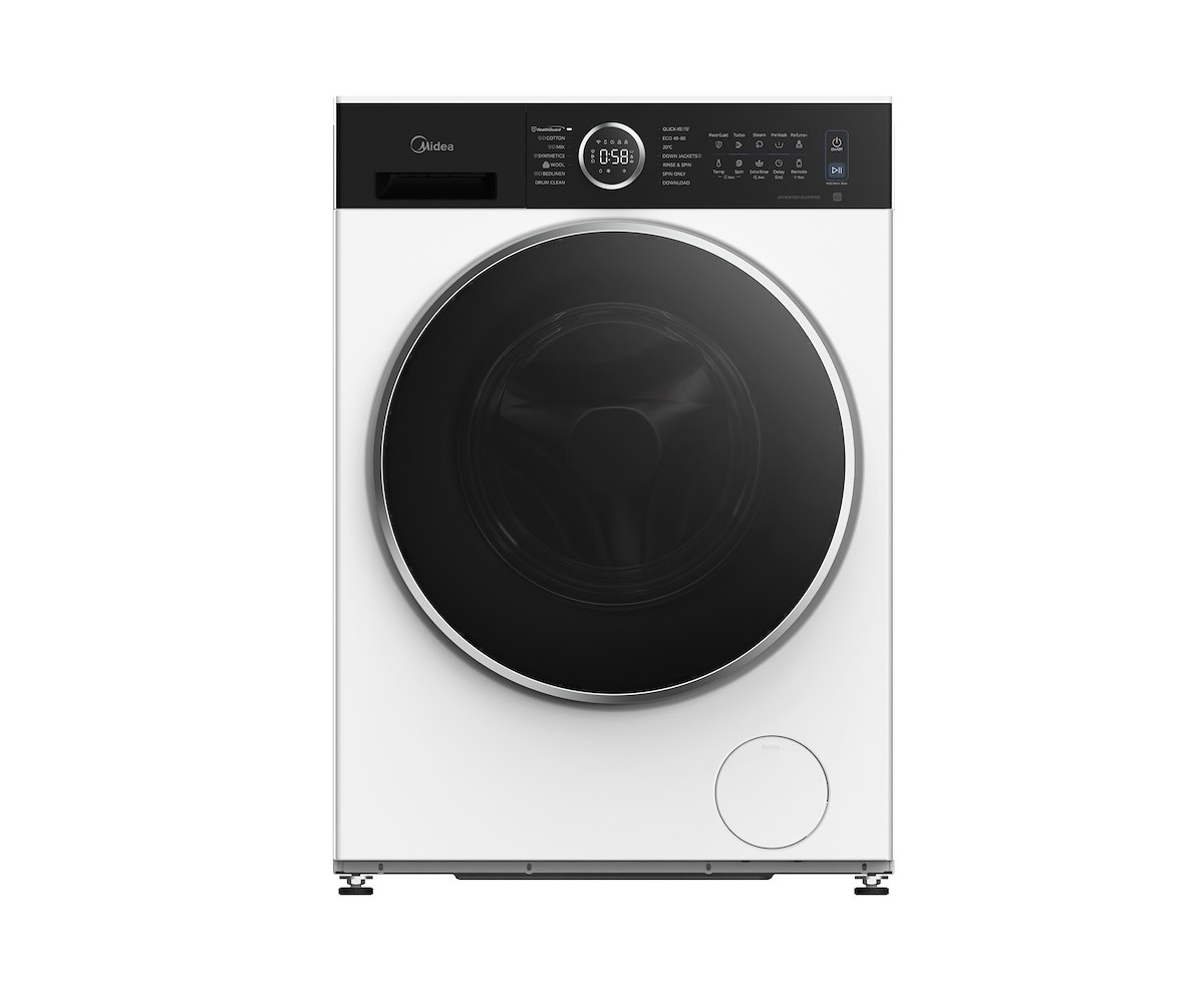 MIDEA MF205W100BA30WIT Lavatrice 10kg 1400giri Vapore Cl.A-30% - immagine 2