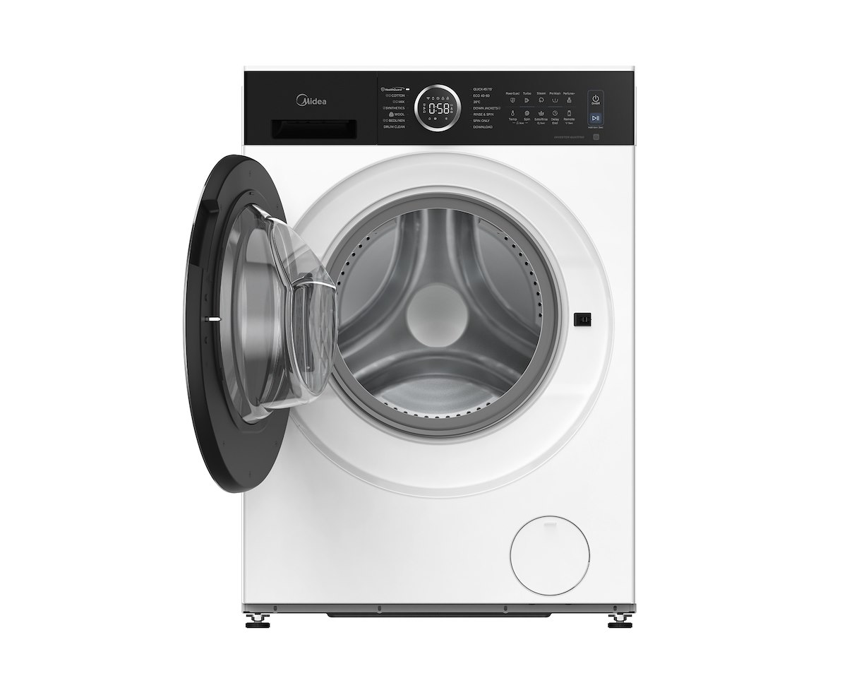MIDEA MF205W100BA30WIT Lavatrice 10kg 1400giri Vapore Cl.A-30% - immagine 3