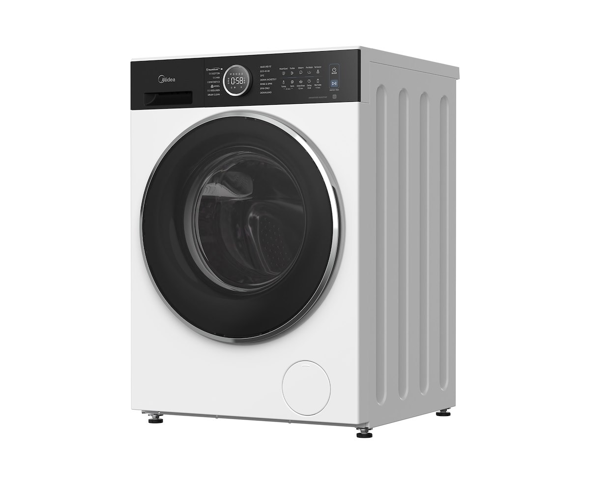 MIDEA MF205W100BA30WIT Lavatrice 10kg 1400giri Vapore Cl.A-30% - immagine 4