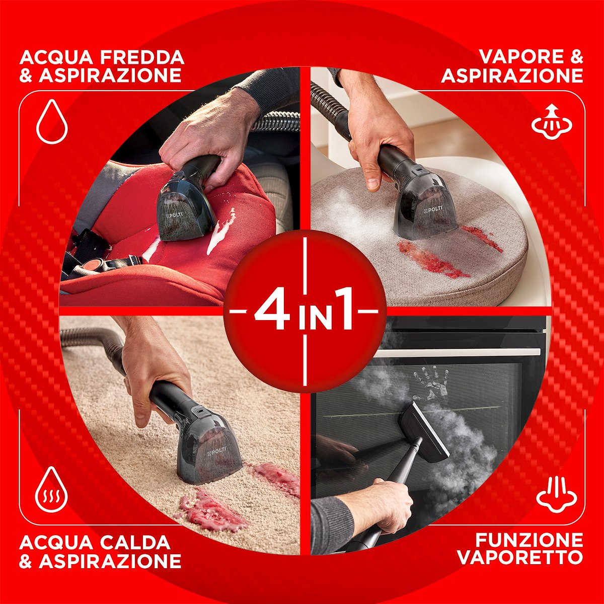 Polti PTEU0325 Stainover SC30 Lavatappeti e Pulitore a Vapore - immagine 3