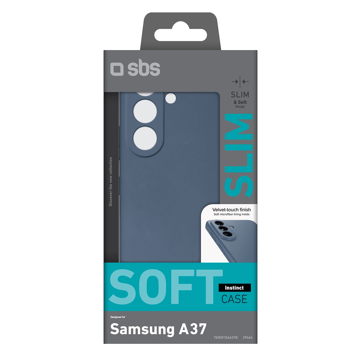SBS TEINSTSAA37B Cover Instinct per Samsung A37, blu - immagine 2