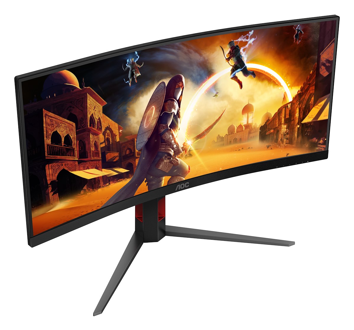 AOC CU34G4 Monitor Gaming Curvo 34 Pollici QHD 180Hz - immagine 5