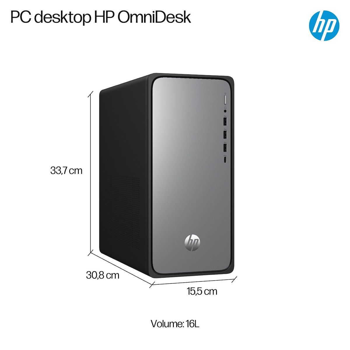 HP M020038NL i-Desk i5-13400 8GB SSD 512GB UMA W11 - immagine 5