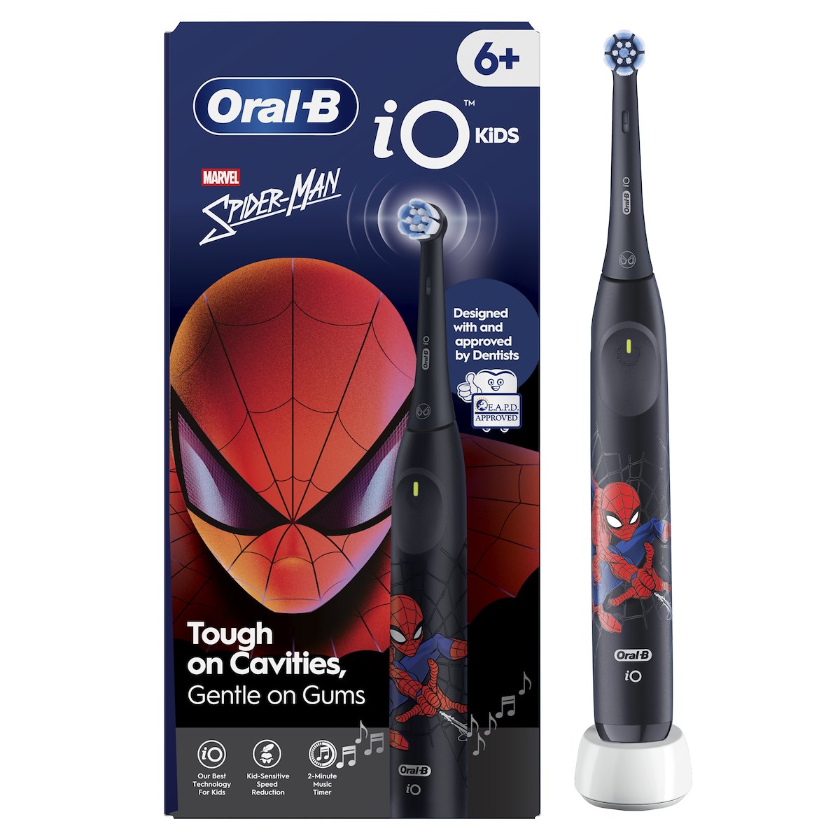 ORAL-B IO2SPIDERMANNERO Spazzolino Elettrico Bambini 3 Modalita Ricaricabile Nero