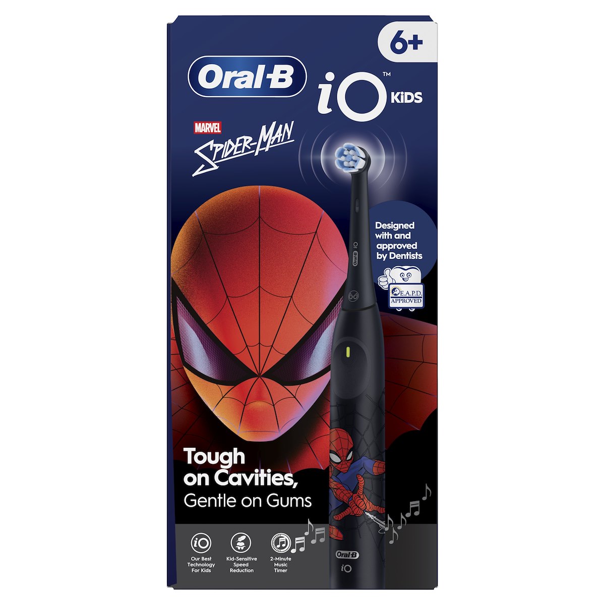 ORAL-B IO2SPIDERMANNERO Spazzolino Elettrico Bambini 3 Modalita Ricaricabile Nero - immagine 2