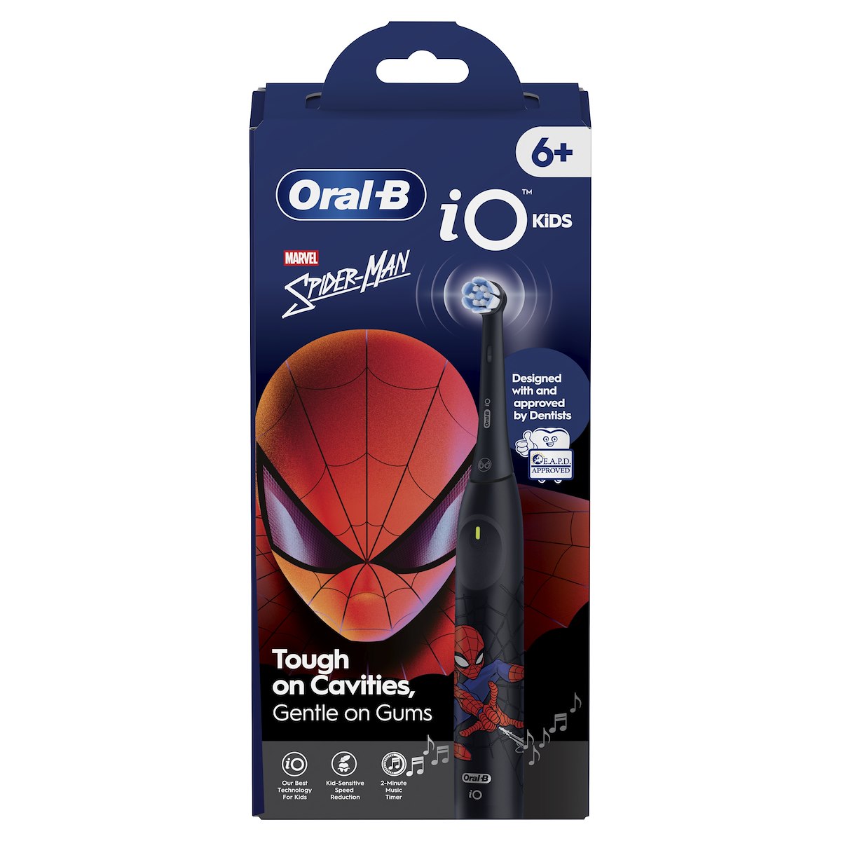 ORAL-B IO2SPIDERMANNERO Spazzolino Elettrico Bambini 3 Modalita Ricaricabile Nero - immagine 3