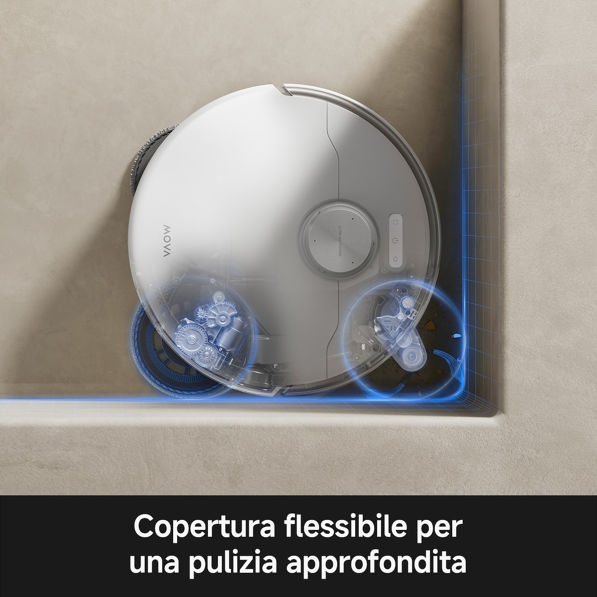 Mova P70 Pro Ultra Robot Aspirapolvere Lavapavimenti 3D Base Auto Svuotante - immagine 3