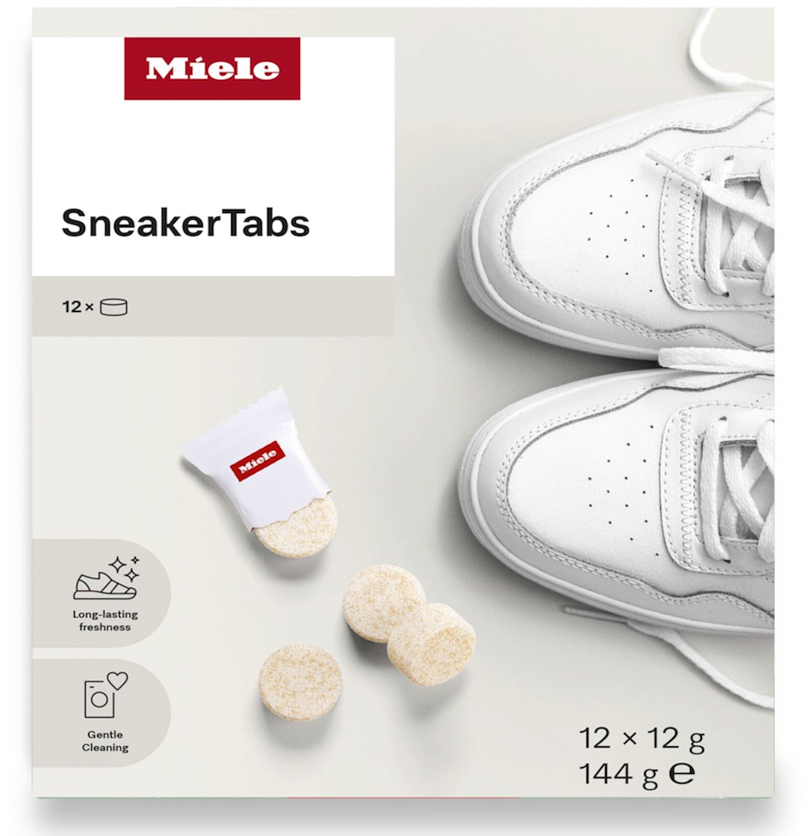 MIELE 12841520 Detersivo per lavatrice SneakerTabs, 12 tabs