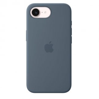 APPLE MHWE4ZMA Custodia MagSafe Silicone per iPhone 17E, Blu Salmastro
