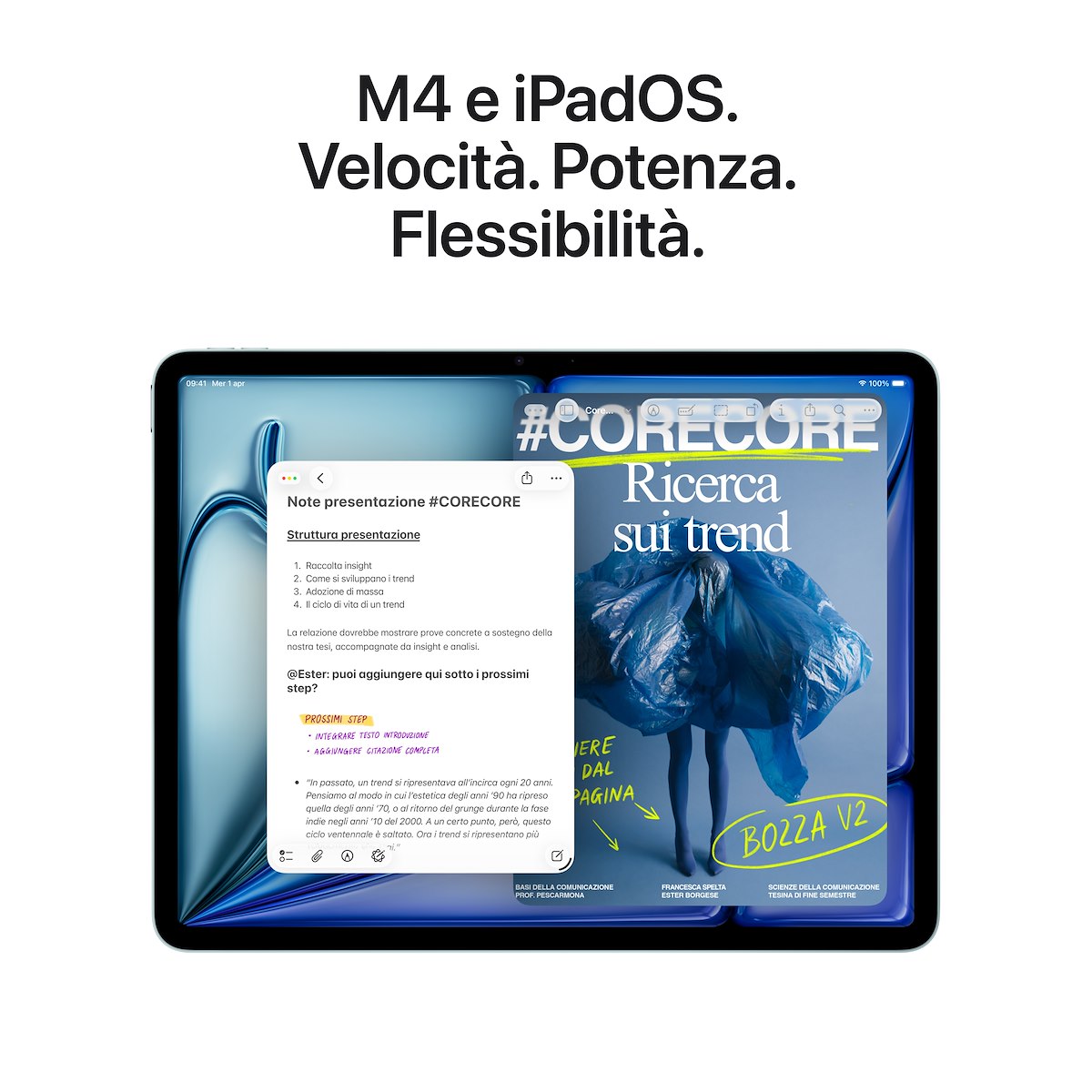 APPLE MH5P4TYA iPad Air 13" M4 128GB Wi-Fi Blu - immagine 4