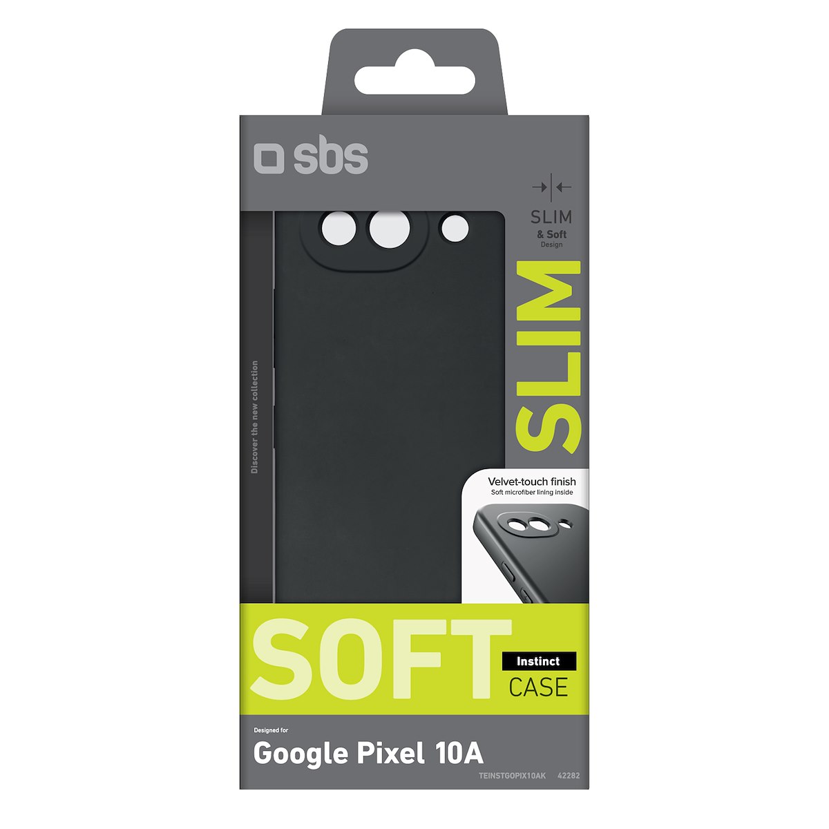 SBS TEINSTGOPIX10AK Cover Instinct per Google Pixel 10A, Nero - immagine 2