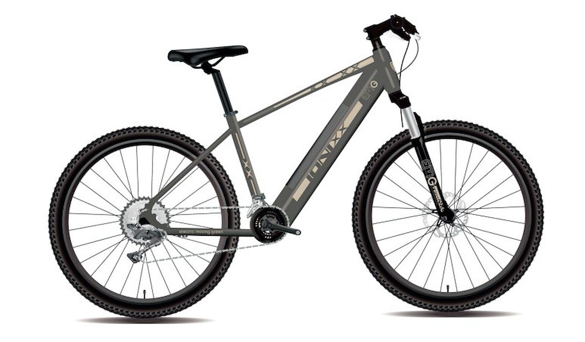 EMG 27MTB10AB E-Bike Mountain 10.4Ah R.27.5 Aut.60Km Ionixx Gray