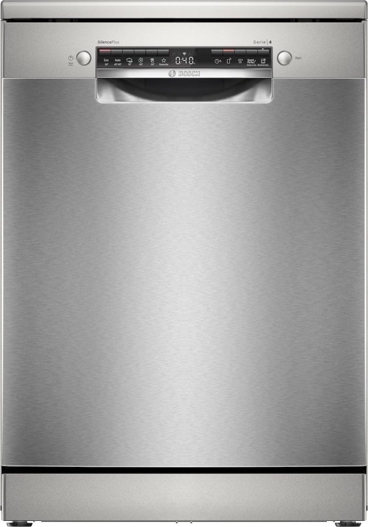 BOSCH SMS4HMI10E Lavastoviglie 14 Coperti, 3 Cesti, WiFi, Acciaio Spazzolato