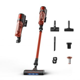 ROWENTA RH1872 Scopa Elettrica Senza Sacco X-Force Animal Rossa