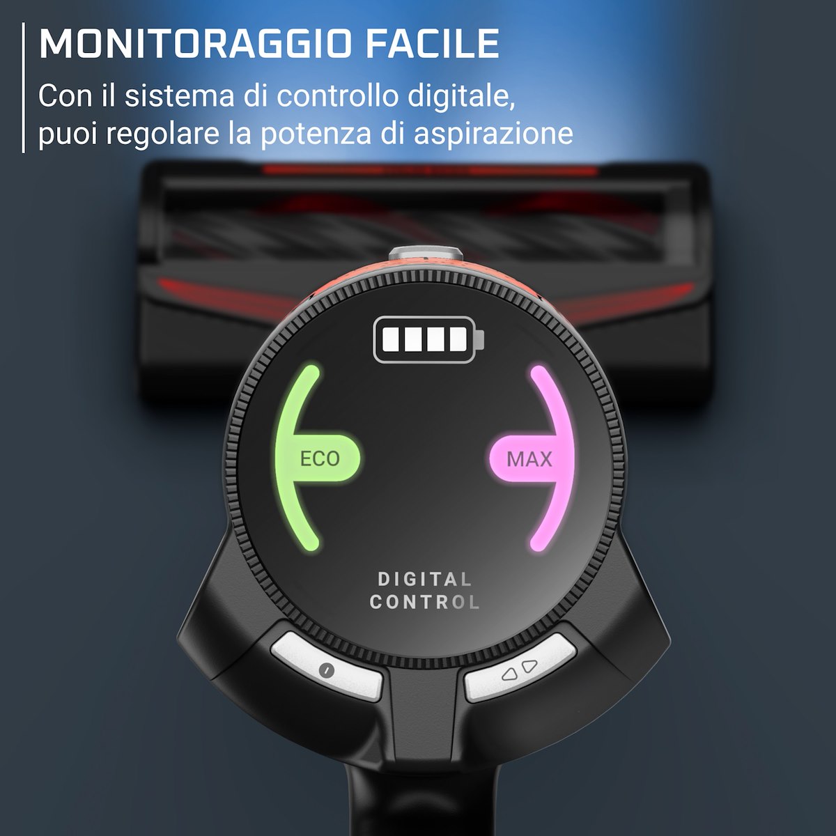 ROWENTA RH1872 Scopa Elettrica Senza Sacco X-Force Animal Rossa - immagine 5