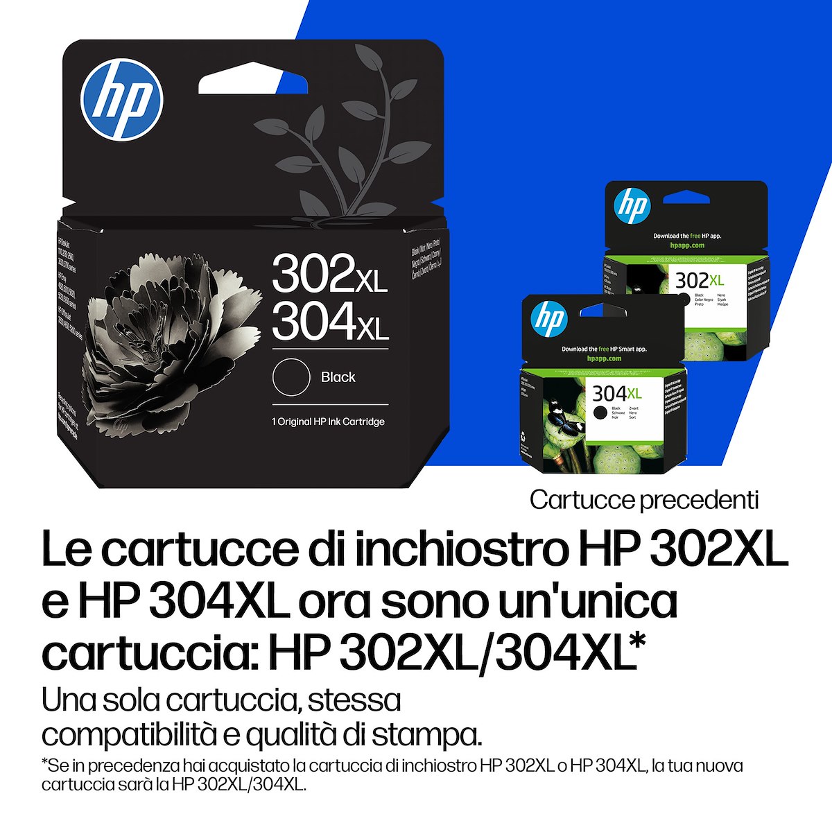HP 302XL-304XL Cartuccia Originale Inchiostro Nero - immagine 2
