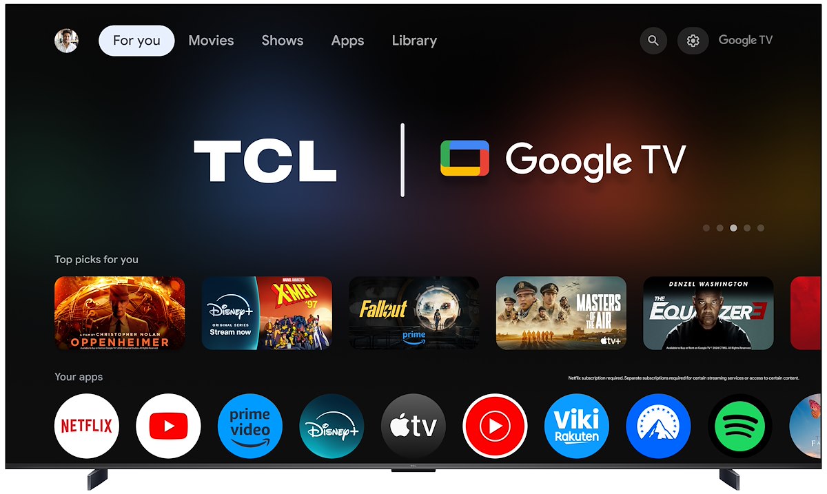 TCL 98P8L TV QLED MiniLED 98" 4K 144Hz T2/S2 Smart Google TV - immagine 5