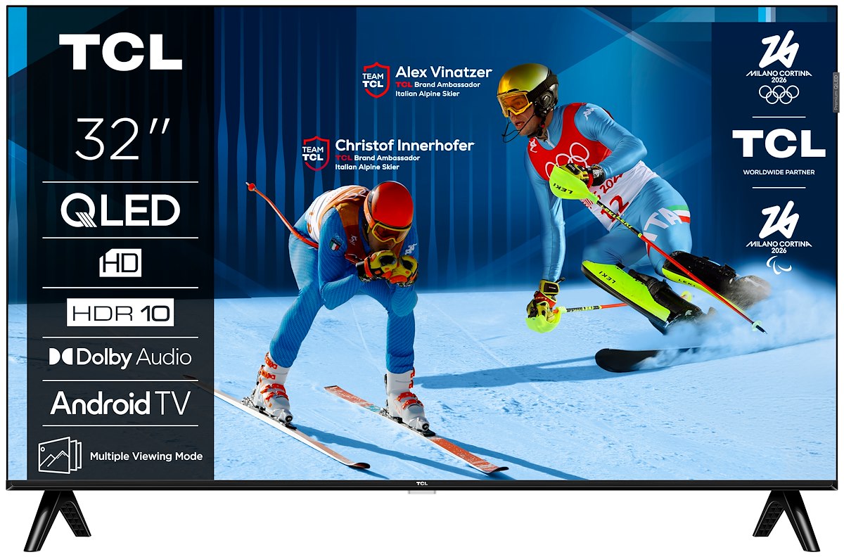 TCL 32S4K TV QLED 32" HD Ready DVB-T2/S2 Smart Android