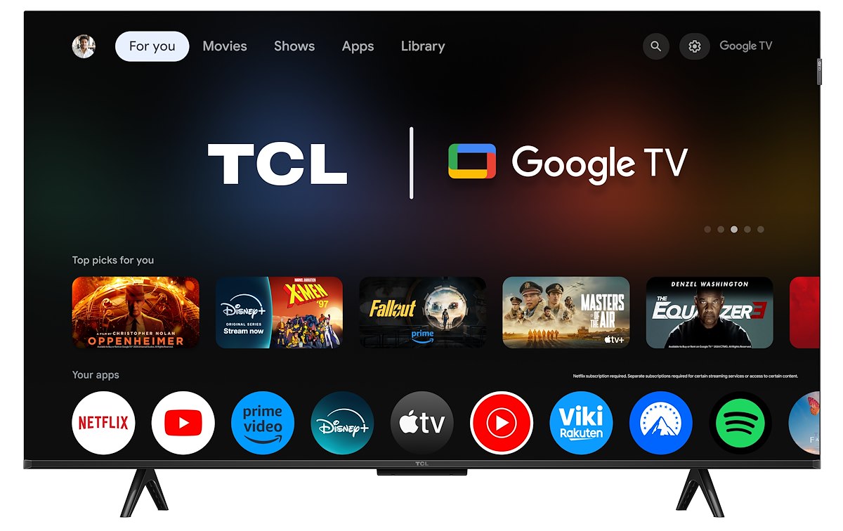 TCL 43P7L Smart TV QLED 43 Pollici 4K Google TV Digitale Terrestre - immagine 3