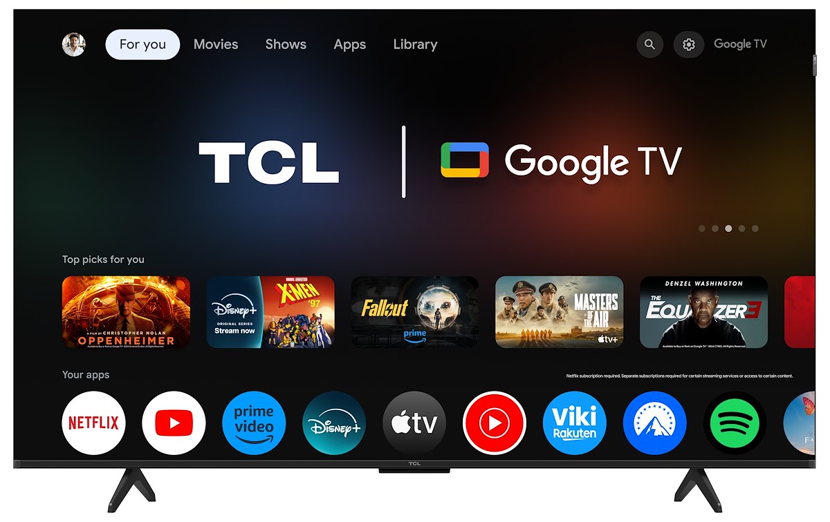 TCL 55P7L Smart TV QLED 55 Pollici 4K UHD Google TV - immagine 3