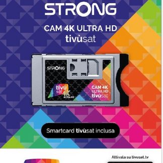 STRONG CAM4KTIVUSAT 4K Ultra HD Tivùsat + Smartcard + Modulo CI+