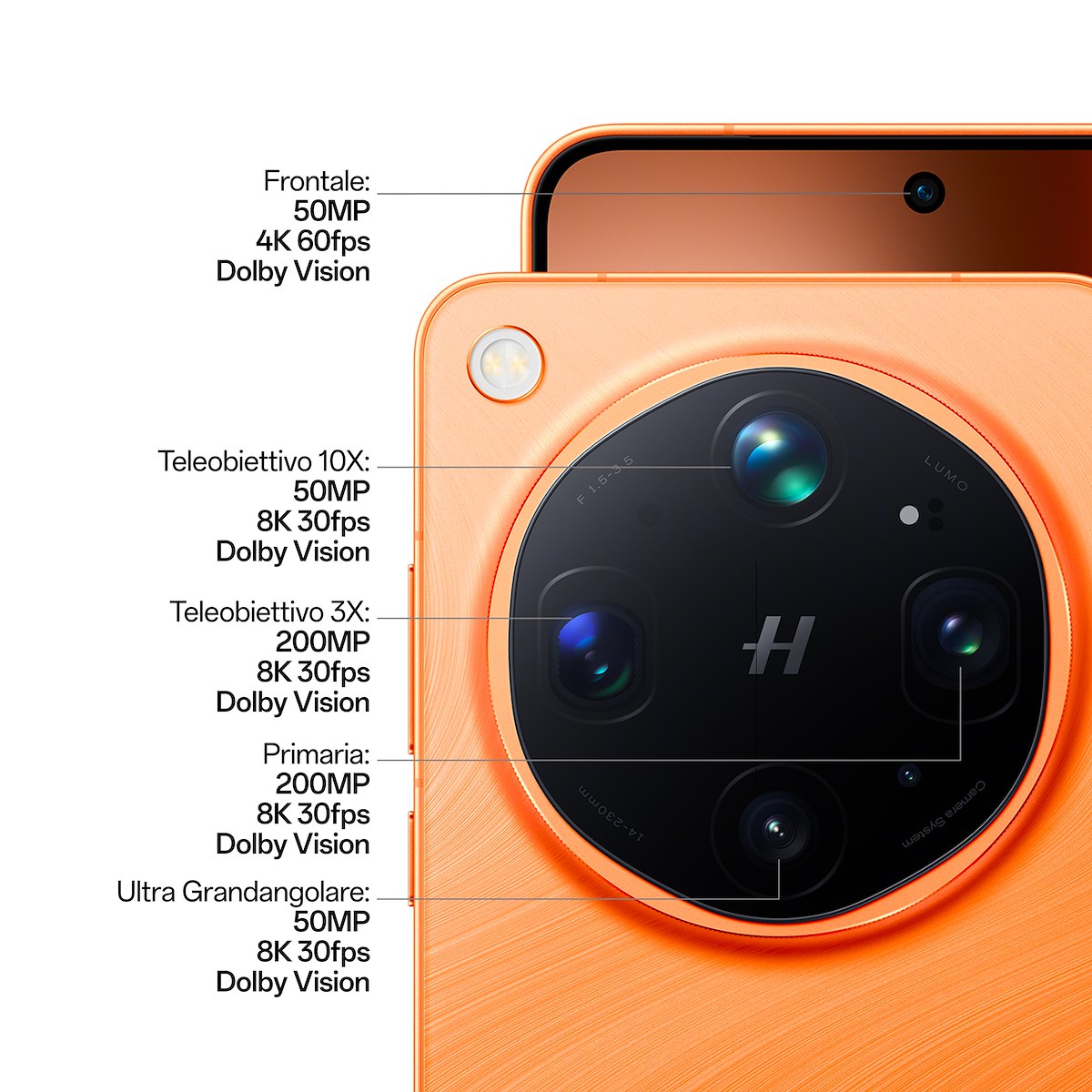 OPPO FINDX9ULTRA5GORANGEBUNDLE Smartphone 5G Canyon Orange + Box (Caricabatterie+Cover) - immagine 3