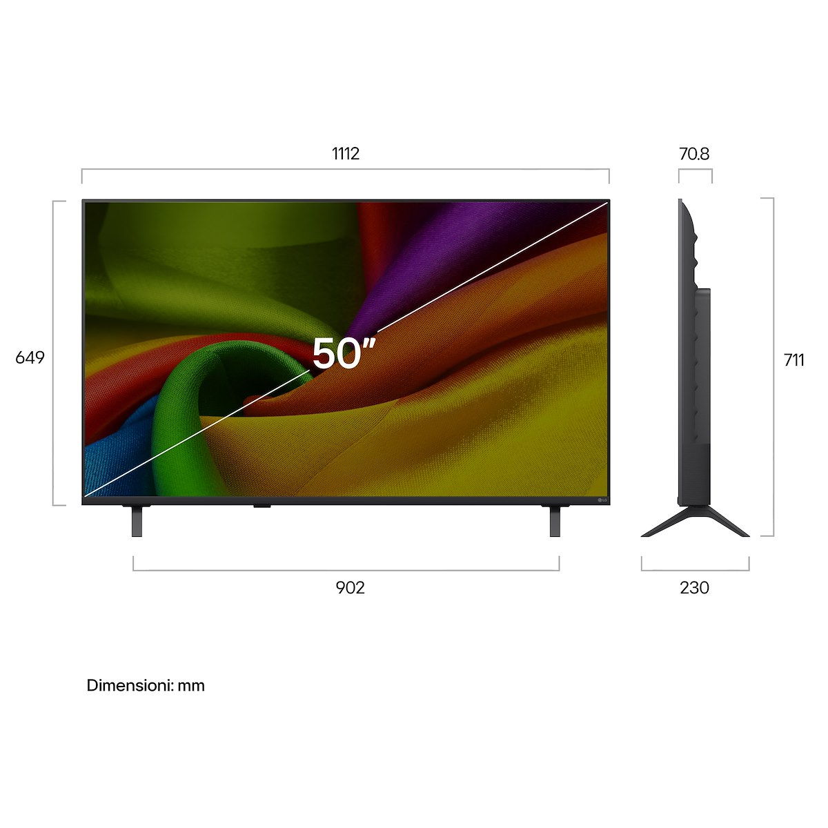 LG 50NU850B6LA TV LED 50" 4K UHD Smart AI T2-S2 WebOS - immagine 2