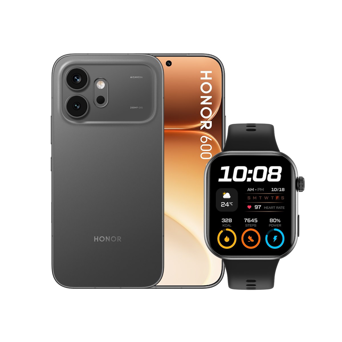 HONOR 6008256GBBLACKPIUCHOICEWATCH2 Smartphone 6.57" 8GB 256GB 5G Nero