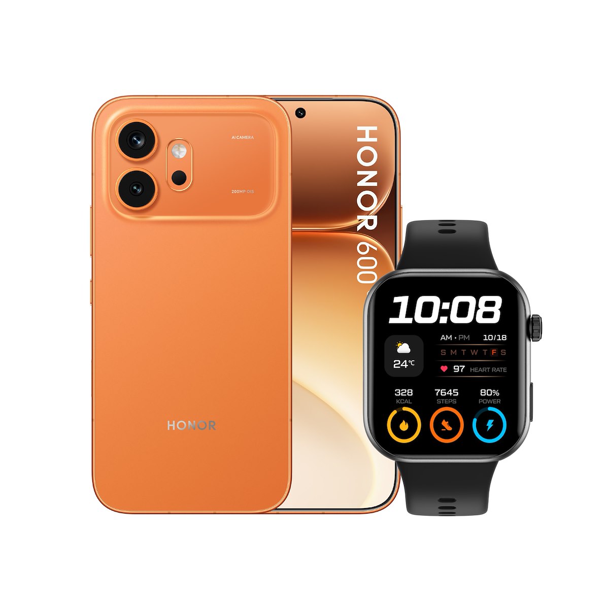 HONOR 6008256GBORANGEPIUCHOICWATCH2I Smartphone 6.57" 8GB 256GB 5G Arancione