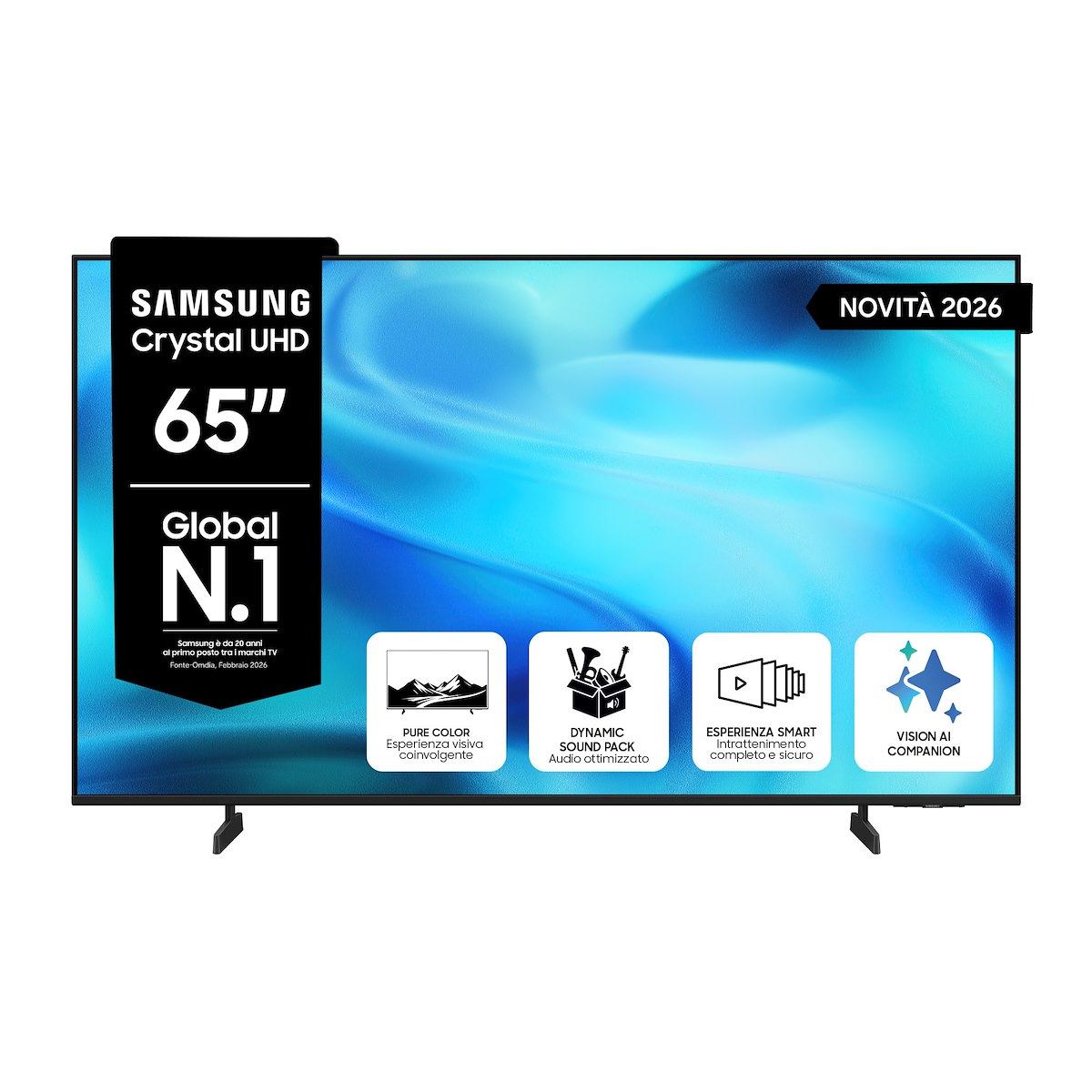 SAMSUNG UE65U7000HUXZT TV LED 65" Crystal UHD 4K Smart Tizen DVBT2/S2