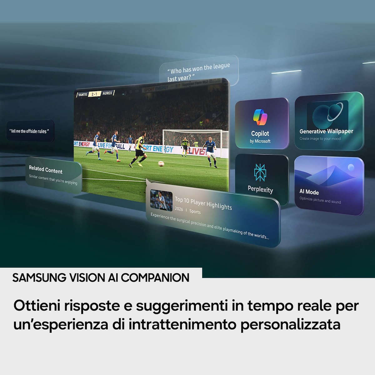 SAMSUNG UE65U7000HUXZT TV LED 65" Crystal UHD 4K Smart Tizen DVBT2/S2 - immagine 2